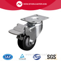 Zinc 2.5 Inch 70Kg Plate Brake PU Caster